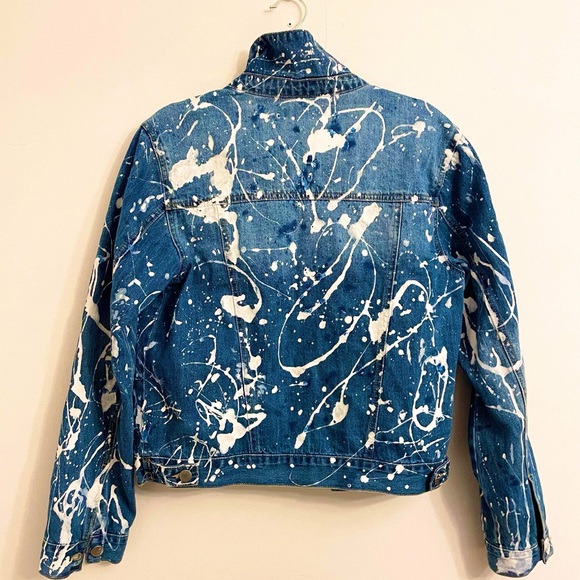 Studio Splatter Denim Jean Jacket - Picture 1 of 4